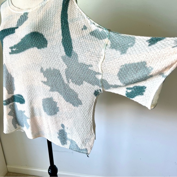 POL Boho Slouchy Camo Print Lightweight Dolman Sleeve Sweater—SZ. Medium - Picture 4 of 17